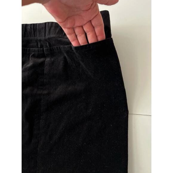 Leon Max Velvet Mini Skirt XS Black Stretchy Y2K School Preppy - Picture 6 of 6